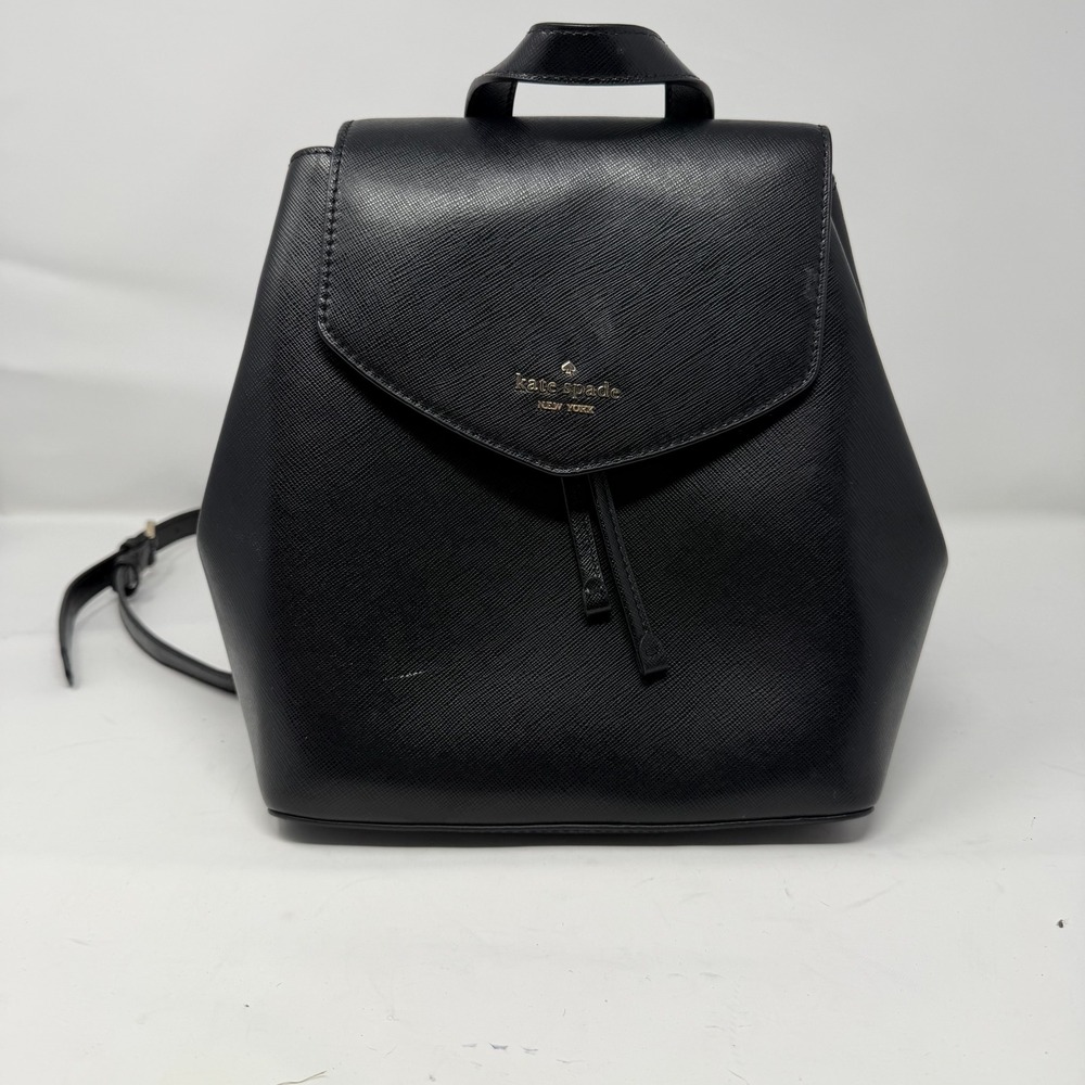 Kate Spade Karissa Saffiano Leather Backpack Black Medium Women